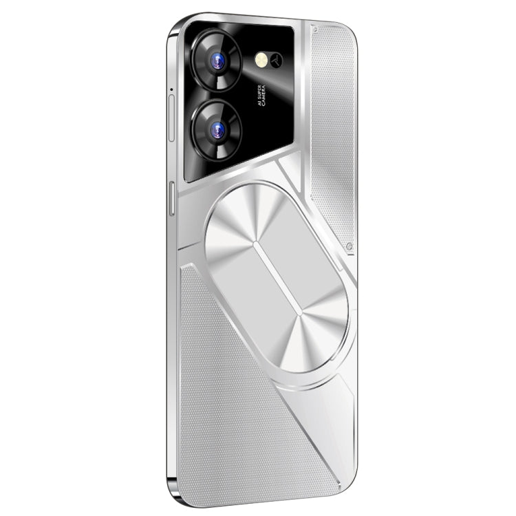 Povo5pro / PU31, 3GB+32GB, 6.53 inch Face Identification Android 8.1 MTK6753 Octa Core, Network: 4G, AI GPT4, Dual SIM(Silver) - by buy2fix | Online Shopping UK | buy2fix