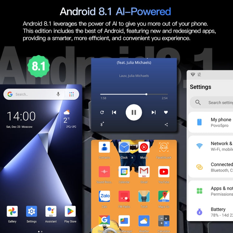 Povo5pro / PU31, 3GB+32GB, 6.53 inch Face Identification Android 8.1 MTK6753 Octa Core, Network: 4G, AI GPT4, Dual SIM(Silver) - by buy2fix | Online Shopping UK | buy2fix