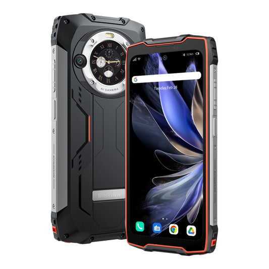 Blackview BV9300 Pro, 8GB+256GB, IP68/IP69K/MIL-STD-810H, 6.7 inch + 1.32 inch Android 13 MediaTek Helio G99 Octa Core, Network: 4G, NFC, OTG(Orange) by Blackview