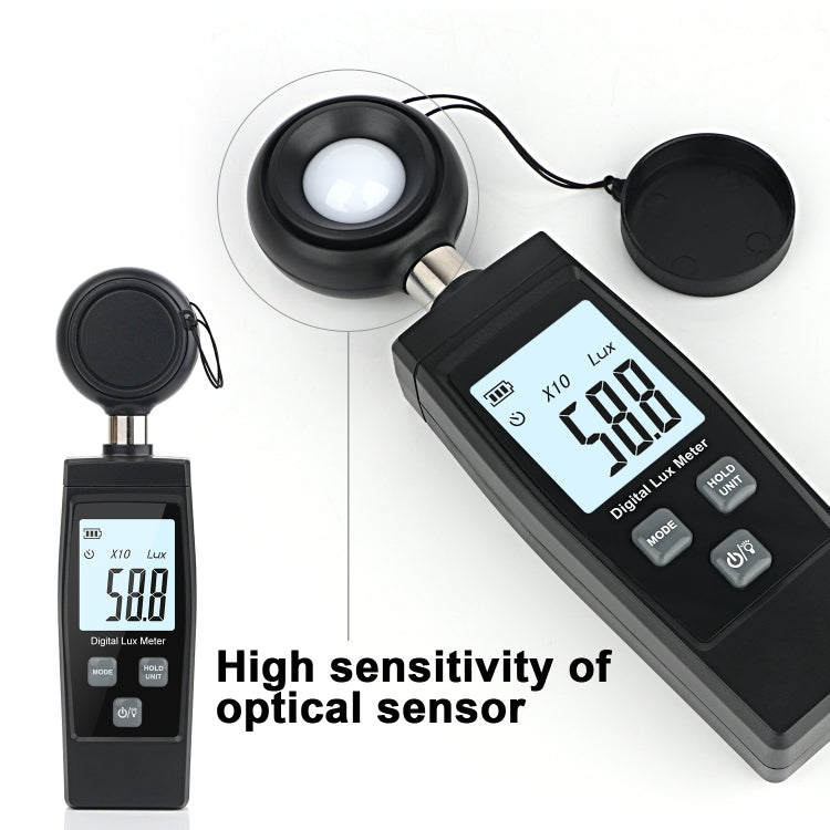 RZ851 Digital Light Meter, Range: 0-200,000 Lux(Black) - Light & Sound Meter by buy2fix | Online Shopping UK | buy2fix