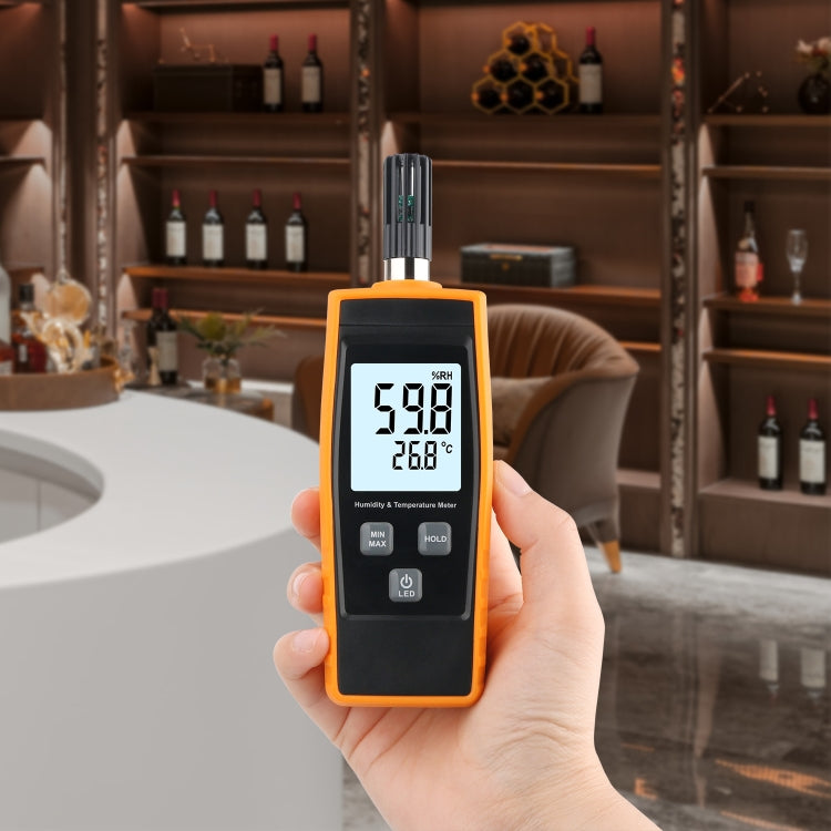 RZ852 Digital Temperature and Humidity Meter(Orange) - Thermostat & Thermometer by buy2fix | Online Shopping UK | buy2fix