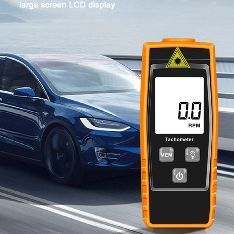 RZ835 Digital Tachometer, Range: 2.5-99999RPM(Orange) - Tachometers & Anemometer by buy2fix | Online Shopping UK | buy2fix