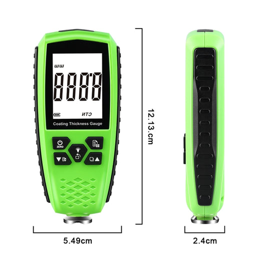 RZ859 Metal Coating Thickness Gauge(Green) - Coating Thickness Gauge by buy2fix | Online Shopping UK | buy2fix