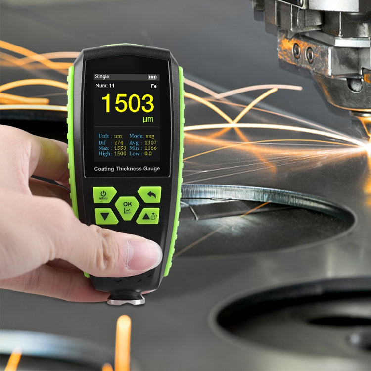 RZ860 Metal Coating Thickness Gauge(Green) - Coating Thickness Gauge by buy2fix | Online Shopping UK | buy2fix
