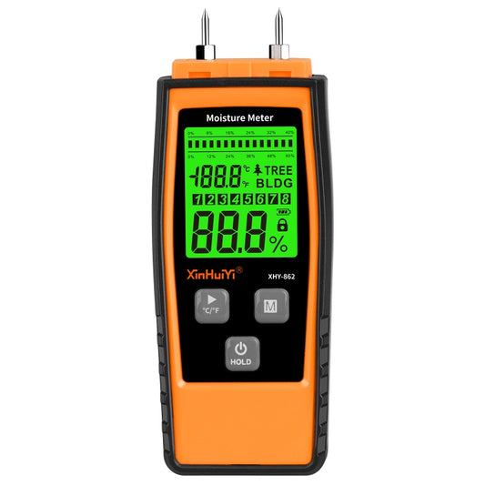 RZ862 Detachable Probe Wood Moisture Tester(Orange) - PH & Moisture Meter by buy2fix | Online Shopping UK | buy2fix