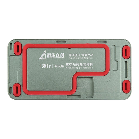 For iPhone 13 mini LCD Screen Frame Vacuum Heating Glue Removal Mold with Holder by buy2fix