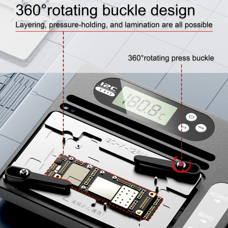 i2C T18 LCD Display PCB Motherboard Layered Desoldering Station For iPhone X-15 Pro Max, US Plug - Repair Platform by i2C | Online Shopping UK | buy2fix