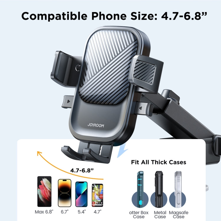 JOYROOM JR-OK6 Mechanical Car Phone Mount(Black) - Universal Car Holders by JOYROOM | Online Shopping UK | buy2fix