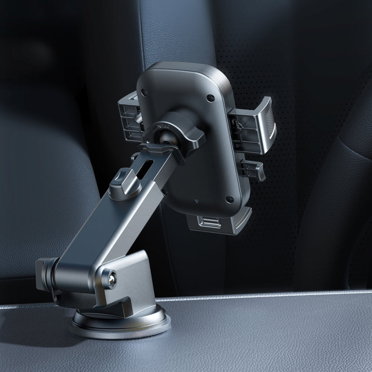 JOYROOM JR-OK6 Mechanical Car Phone Mount(Black) - Universal Car Holders by JOYROOM | Online Shopping UK | buy2fix