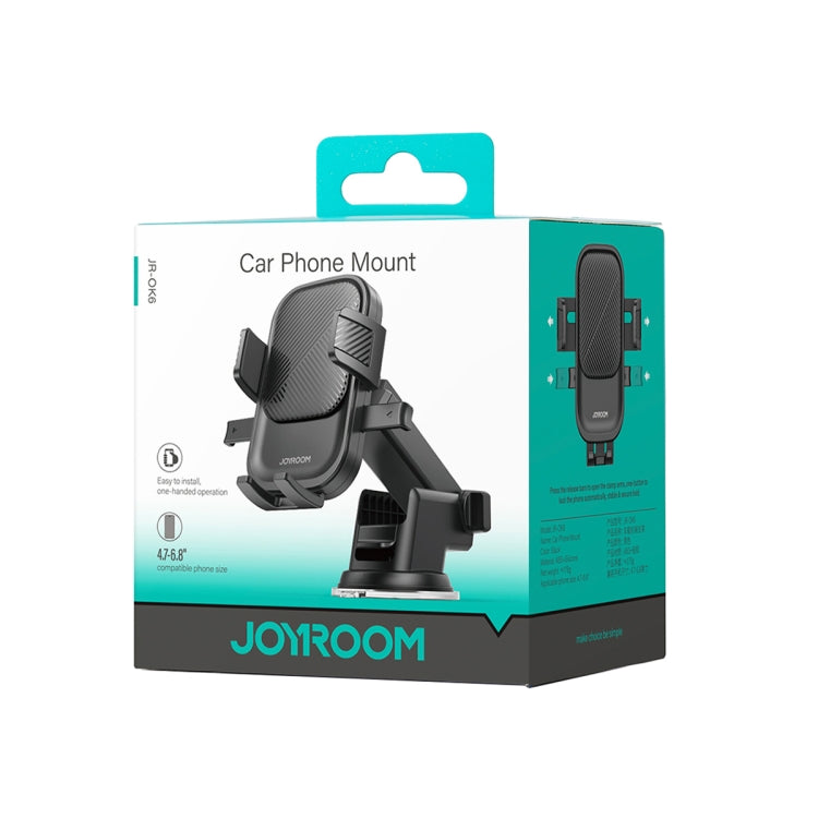 JOYROOM JR-OK6 Mechanical Car Phone Mount(Black) - Universal Car Holders by JOYROOM | Online Shopping UK | buy2fix