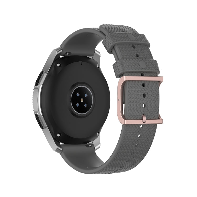 For Samsung Galaxy Watch3 45mm / Galaxy Watch 46mm 22mm Dot Texture Watch Band(Grey) - Watch Bands by buy2fix | Online Shopping UK | buy2fix