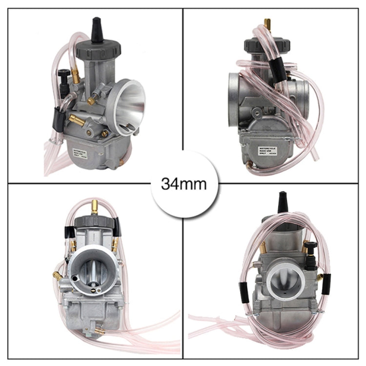PWK34mm Universal Motorcycle Carburetor Carb Motor Carburetor - Engines & Engine Parts by buy2fix | Online Shopping UK | buy2fix