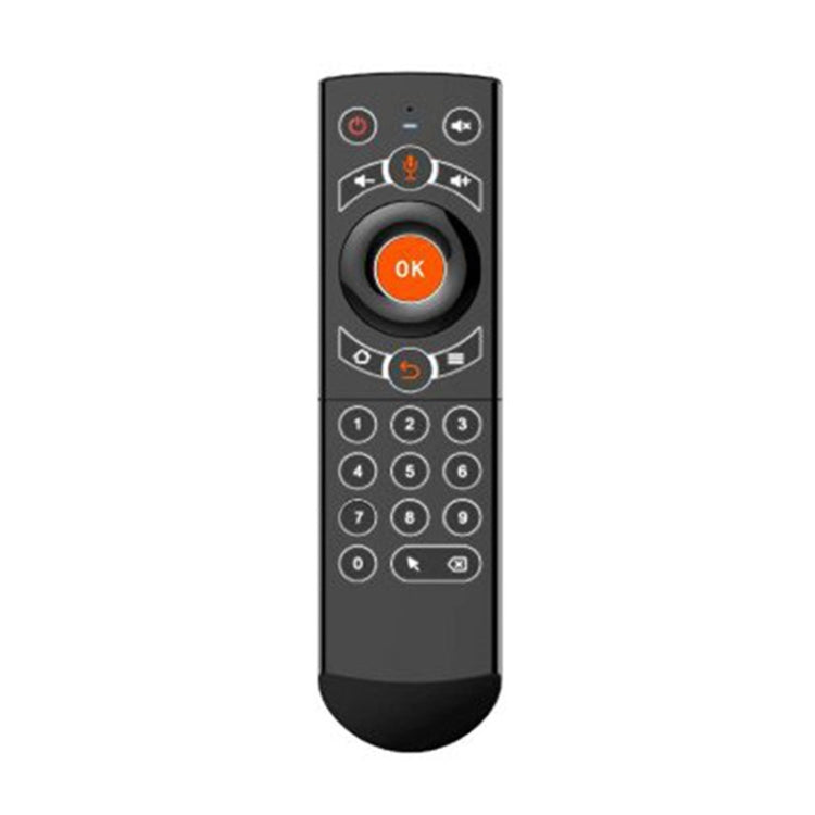G21 2.4GHz Fly Air Mouse LED Backlight Wireless Keyboard Remote Control with Gyroscope for Android TV Box / PC, Support Intelligent Voice (Orange) - MINI PC Accessories & Gadgets by buy2fix | Online Shopping UK | buy2fix