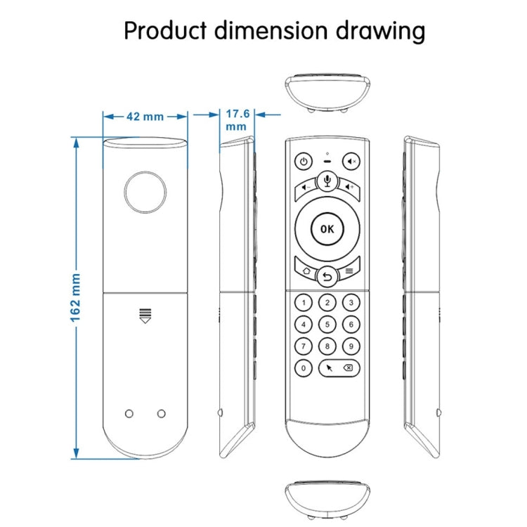 G21 2.4GHz Fly Air Mouse LED Backlight Wireless Keyboard Remote Control with Gyroscope for Android TV Box / PC, Support Intelligent Voice (Orange) - MINI PC Accessories & Gadgets by buy2fix | Online Shopping UK | buy2fix