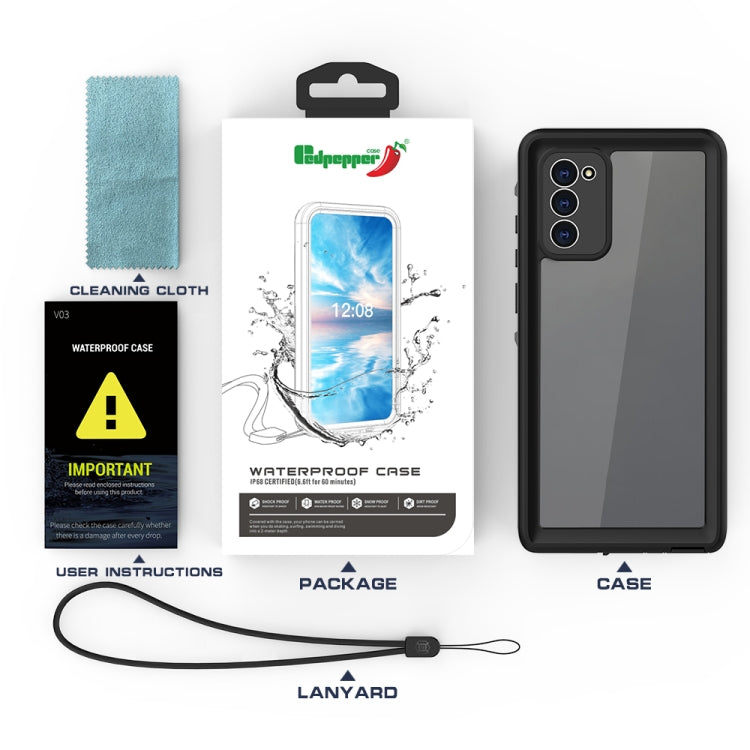 For Samsung Galaxy Note20 5G RedPepper Shockproof Scratchproof Dust-proof PC + TPU Protective Case(Blue) by RedPepper