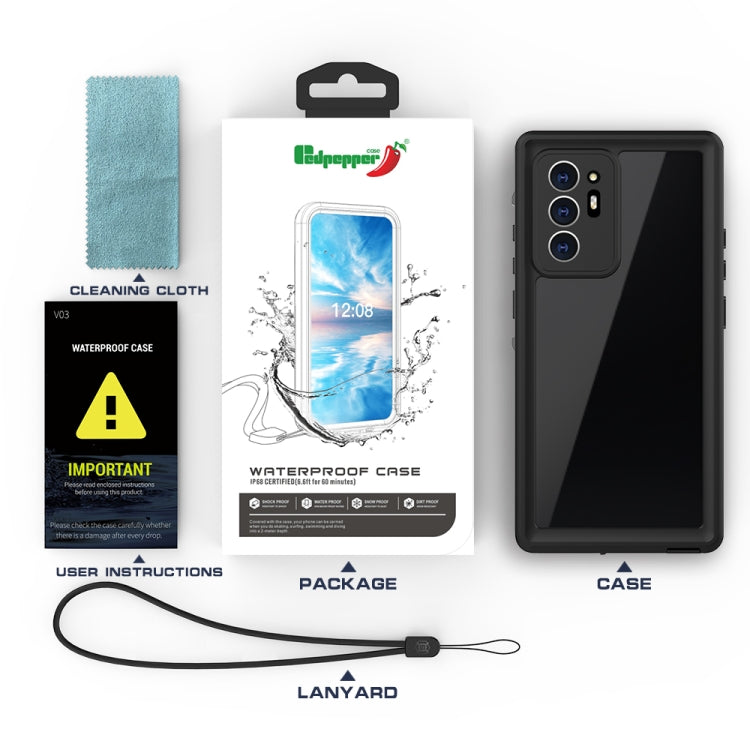 For Samsung Galaxy Note20 Ultra 5G RedPepper Shockproof Scratchproof Dust-proof PC + TPU Protective Case(Red) by RedPepper