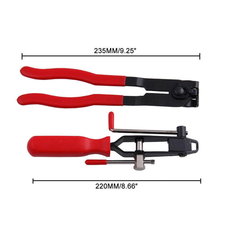 2 in 1 Car CV Joint Boot Clamps Pliers Car Banding Tools Kit Set - Hand Tool Sets by buy2fix | Online Shopping UK | buy2fix