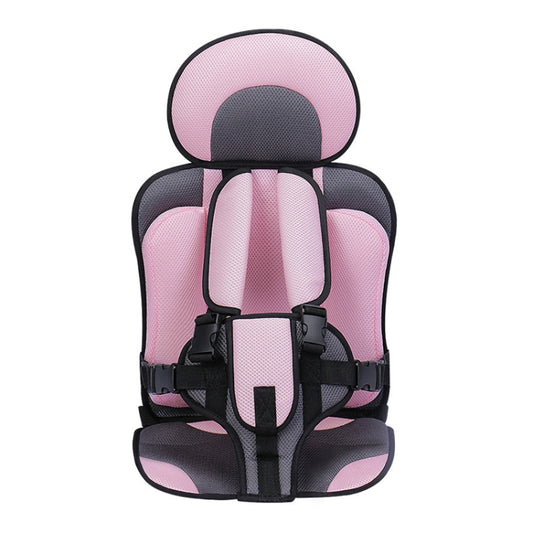 Car Portable Children Safety Seat, Size:50 x 33 x 21cm (For 0-5 Years Old)(Pink + Grey) - Seat Accessories by buy2fix | Online Shopping UK | buy2fix