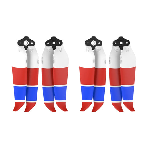 2 Pairs Sunnylife 7238F-3C For DJI Mavic Air 2 Double-sided Three-color Low Noise Quick-release Propellers(Red Blue White) by buy2fix