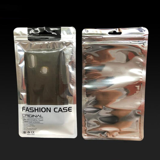 100 PCS Phone Case Packaging Bag Silver Plated Aluminum Self Sealing Bag, Specification:13.5x23cm(For 6-6.2 inch) by buy2fix