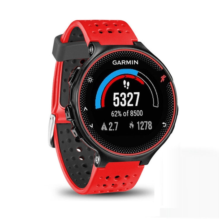 For Garmin Forerunner 235 Two-color Watch Band(Red Black) - Watch Bands by buy2fix | Online Shopping UK | buy2fix