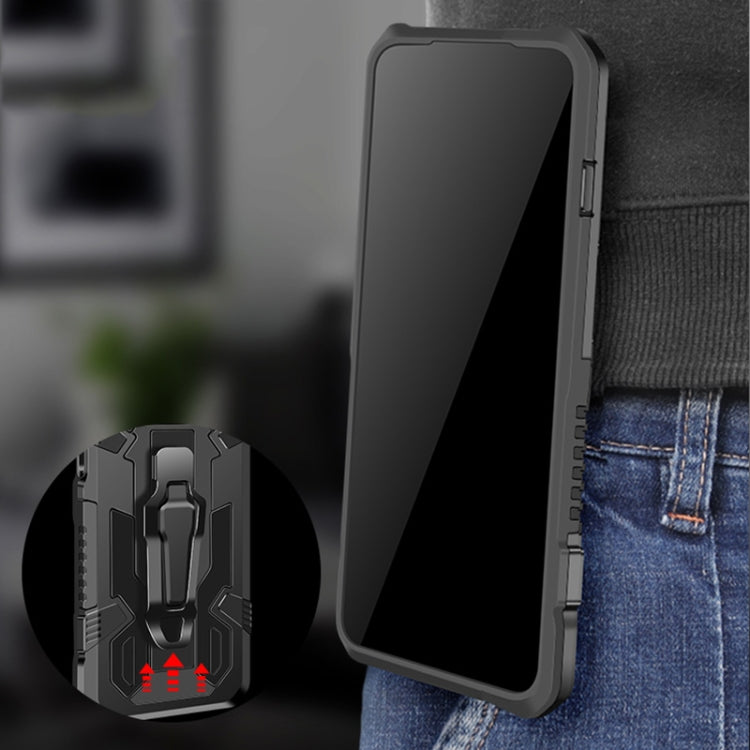 For OPPO Realme 6 Armor Warrior Shockproof PC + TPU Protective Case(Black) by buy2fix