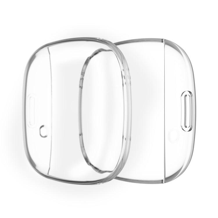 For Fitbit Versa 3 / Versa Sense Plating Full Package TPU Protective Case(Transparent) - Smart Wear by buy2fix | Online Shopping UK | buy2fix