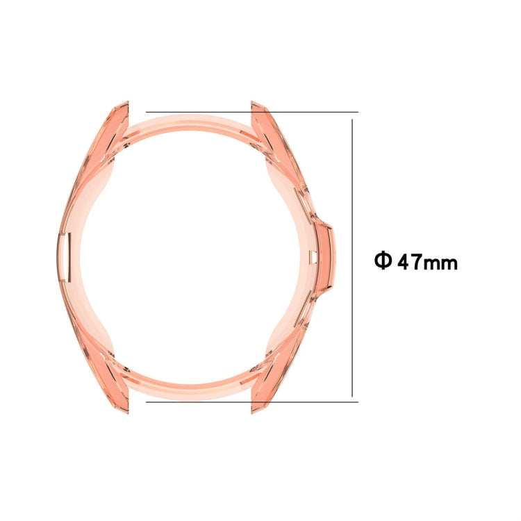 For Samsung Galaxy Watch 3 41mm Electroplating Hollow Half-pack TPU Protective Case(Transparent) - Watch Cases by ENKAY | Online Shopping UK | buy2fix