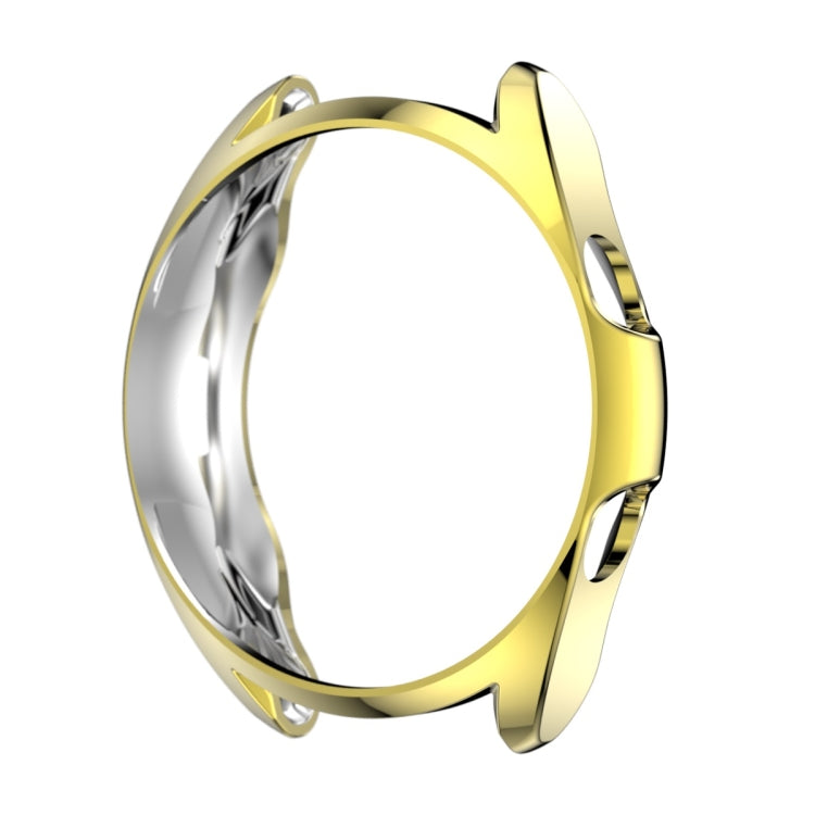 For Samsung Galaxy Watch 3 45mm Electroplating Hollow Half-pack TPU Protective Case(Golden) - Watch Cases by ENKAY | Online Shopping UK | buy2fix
