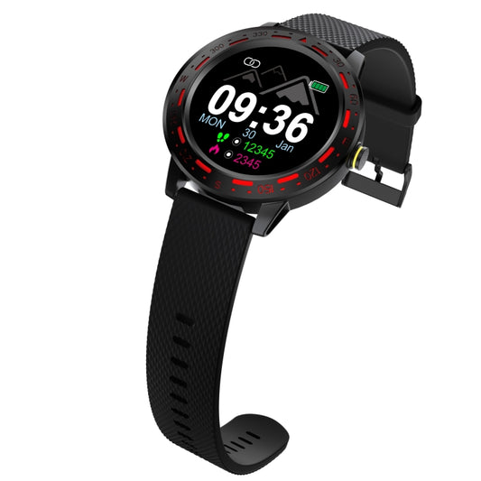 S18 1.3 inch TFT Screen IP67 Waterproof Smart Watch Bracelet, Support Sleep Monitor / Heart Rate Monitor / Blood Pressure Monitoring(Black Red) by buy2fix