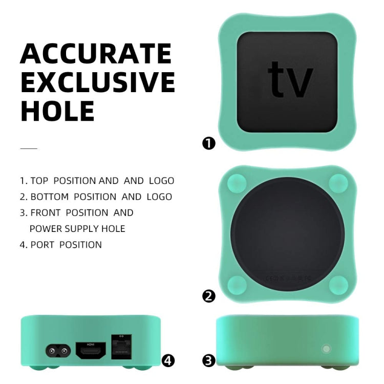 For Apple TV 4K 5th / 4th Anti-slip Shockproof Silicone Remote Control Protective Case(Green) - Remote Control Covers by buy2fix | Online Shopping UK | buy2fix