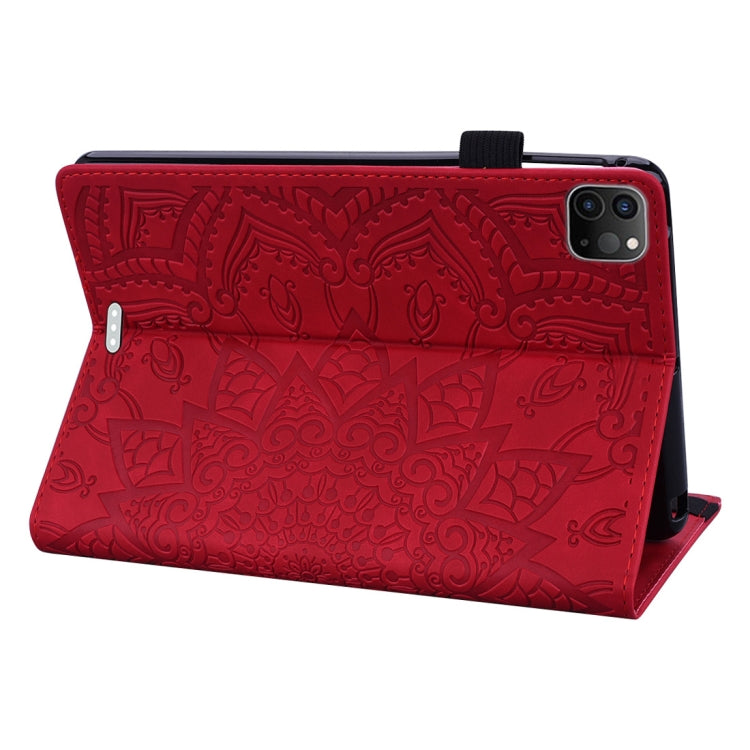 For iPad Air 11 2024 / Air 2022 / 2020 10.9 Calf Texture Embossed Horizontal Flip Leather Case with Holder & Card Slots & Photo Frame(Red) - iPad Air (2022) / (2020) 10.9 Cases by buy2fix | Online Shopping UK | buy2fix