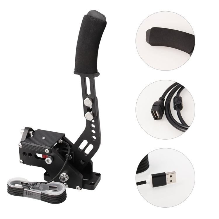 Universal USB Horizontal Drift Rally Racing Handbrake Lever Professional Gaming Peripherals for Racing Games G25/27/29 T500 - Brake System by buy2fix | Online Shopping UK | buy2fix