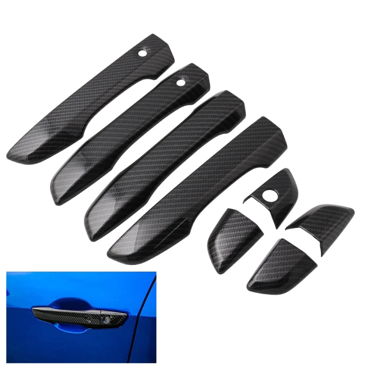 4 PCS Car Modified Carbon Door Handle Decoration for Honda Civic 2016-2020 - Door Handles by buy2fix | Online Shopping UK | buy2fix