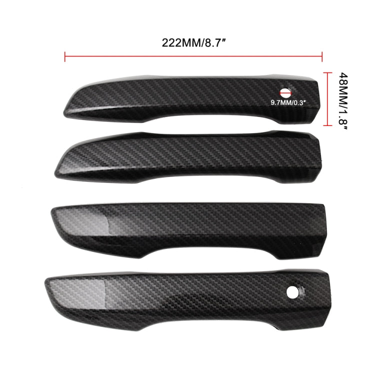4 PCS Car Modified Carbon Door Handle Decoration for Honda Civic 2016-2020 - Door Handles by buy2fix | Online Shopping UK | buy2fix