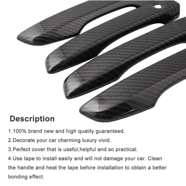 4 PCS Car Modified Carbon Door Handle Decoration for Honda Civic 2016-2020 - Door Handles by buy2fix | Online Shopping UK | buy2fix
