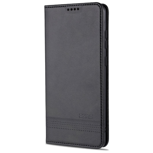 For Samsung Galaxy Note 10 Lite AZNS Magnetic Calf Texture Horizontal Flip Leather Case with Card Slots & Holder & Wallet(Black) - Galaxy Phone Cases by AZNS | Online Shopping UK | buy2fix