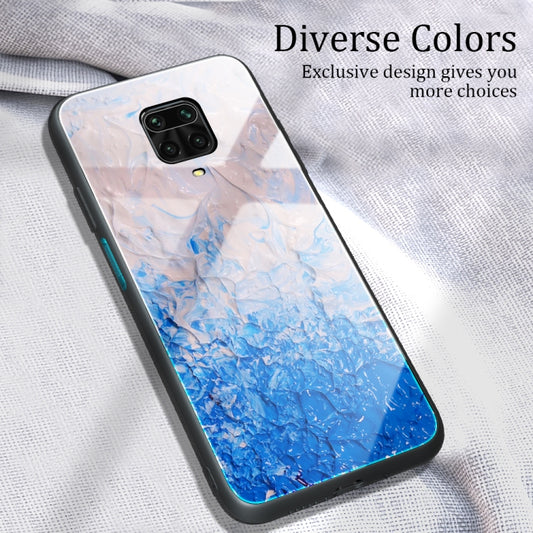 For Xiaomi Redmi Note 9S / Note 9 Pro Marble Pattern Glass Protective Case(DL07) by buy2fix