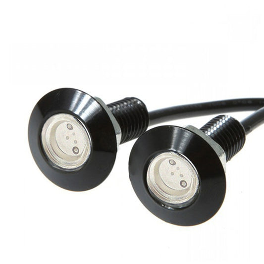 10 PCS 23mm 1.5W DC9-80V Motorcycle Eagle Eye Light Single Lens(Red Light) by buy2fix