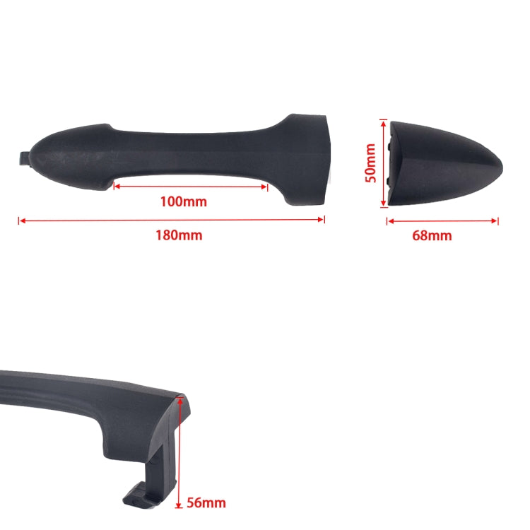 Car Rear Door Outside Handle 4Z5422404-AAA for Ford Focus 2000-2007 - Door Handles by buy2fix | Online Shopping UK | buy2fix