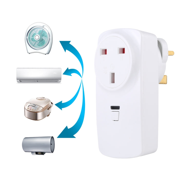 AK-DL220 220V Smart Wireless Remote Control Socket with Remote Control, Plug Type:UK Plug - Smart Socket by buy2fix | Online Shopping UK | buy2fix