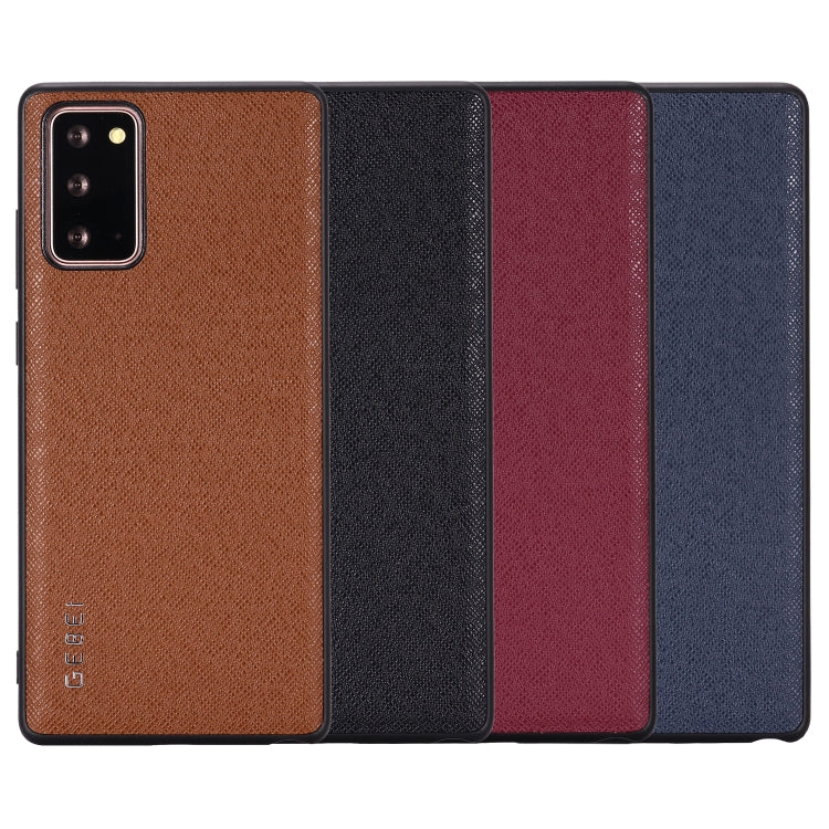 For Samsung Galaxy Note 20 GEBEI Full-coverage Shockproof Leather Protective Case(Black) by GEBEI