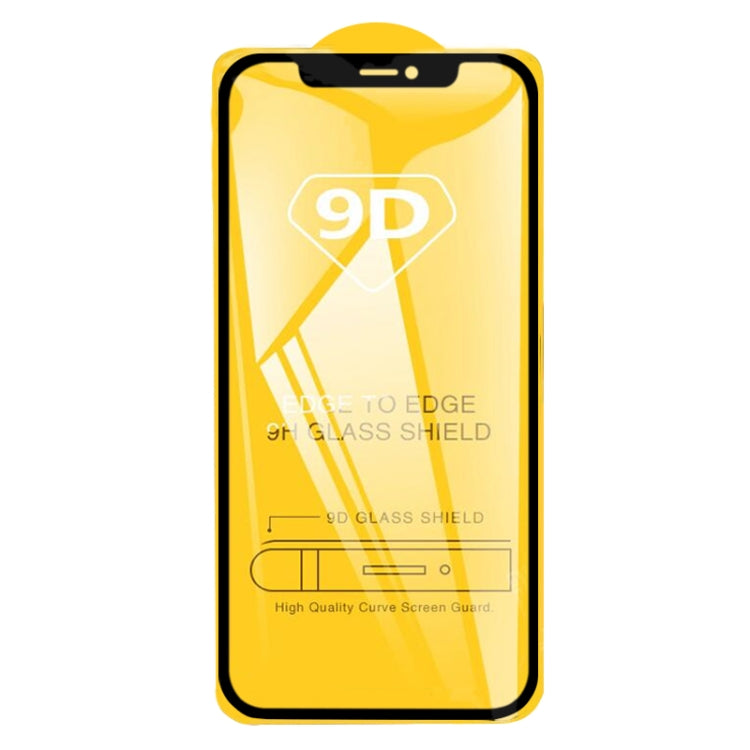 For iPhone 12 / 12 Pro 9D Full Glue Full Screen Tempered Glass Film - iPhone 12 / 12 Pro Tempered Glass by buy2fix | Online Shopping UK | buy2fix