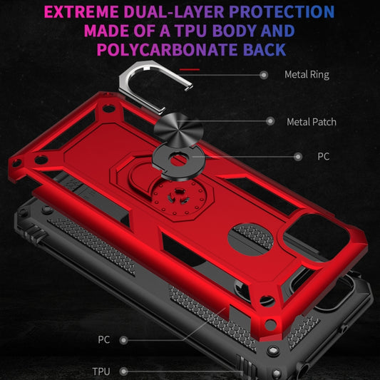 For Xiaomi Redmi 9C Shockproof TPU + PC Protective Case with 360 Degree Rotating Holder(Black) by buy2fix
