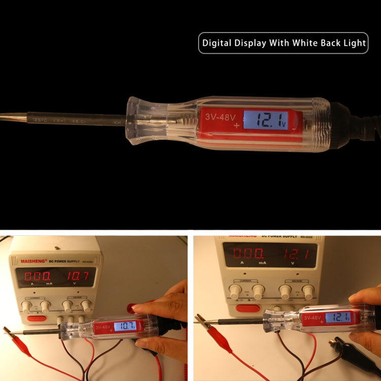 3-48V Digital Display Car Electric Tester - Electronic Test by buy2fix | Online Shopping UK | buy2fix
