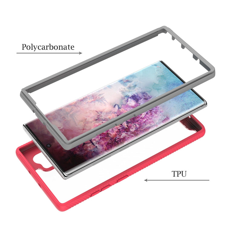 For Samsung Galaxy Note 10 Plus Starry Sky Solid Color Series Shockproof PC + TPU Protective Case(Black) - Galaxy Phone Cases by buy2fix | Online Shopping UK | buy2fix