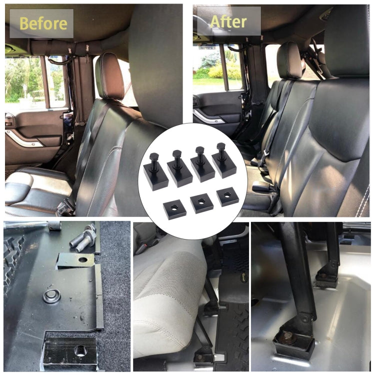 Car Rear Seat Adjuster Switch Seat Recline Kit Seat Spacers for Jeep Wrangler - Car Switches by buy2fix | Online Shopping UK | buy2fix