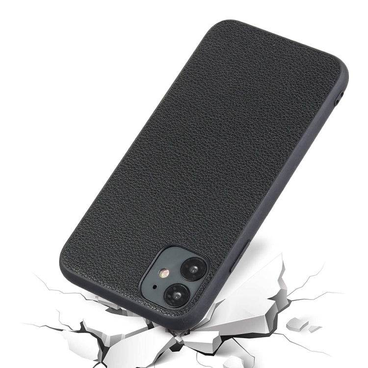 For iPhone 12 Pro Max Bead Texture Genuine Leather Protective Case(Green) - iPhone 12 Pro Max Cases by buy2fix | Online Shopping UK | buy2fix