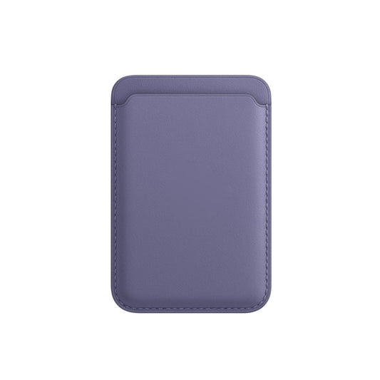 Leather Wallet Pouch Card Holder Magsafing Case for iPhone 13 Series / 12 Series (Purple) - iPhone 12 Pro Max Cases by buy2fix | Online Shopping UK | buy2fix