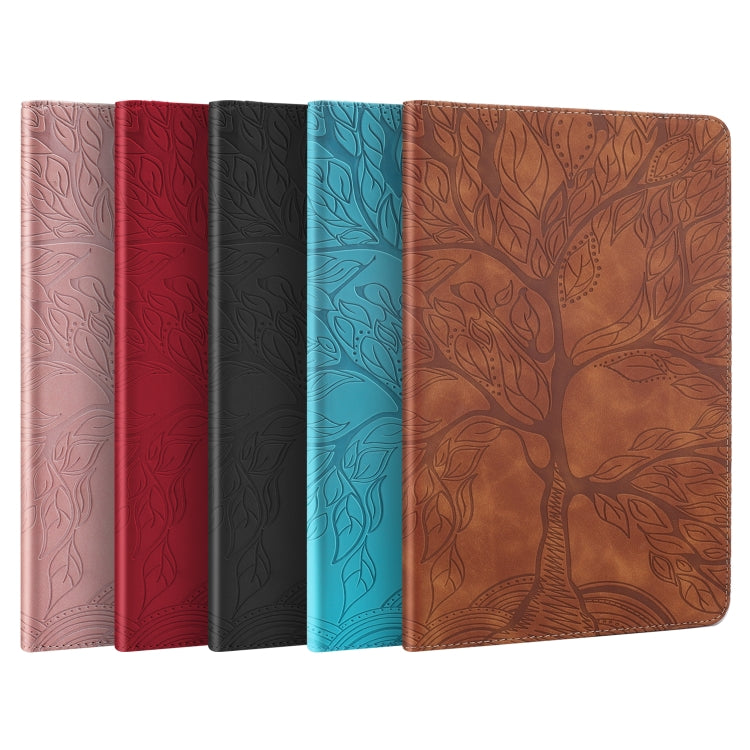 Life Tree Series Horizontal Flip Leather Case with Holder & Card Slots & Pen Slot & Sleep / Wake-up Function For iPad 9.7 (2018) / (2017)(Brown) by buy2fix